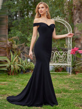 Off Shoulder Tube Mermaid Hem Wedding Dress White Elegant Bridal Dress